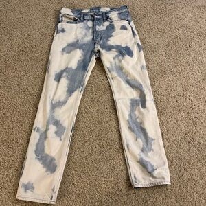 Calvin Klein Denim Cloud Blue and White Jeans size 31x32 Standard Straight